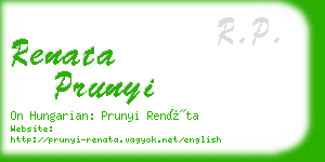 renata prunyi business card